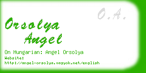 orsolya angel business card